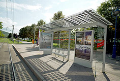 grundstuecke-fahrgastunterstaende-236 Beleuchteter Fahrgastunterstand mit Stromgewinnung durch Solarmodule