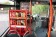 Bücherregal in Bus als Werbung