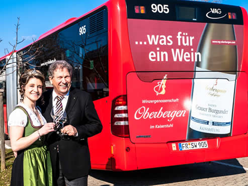 Buswerbung Was für ein Wein