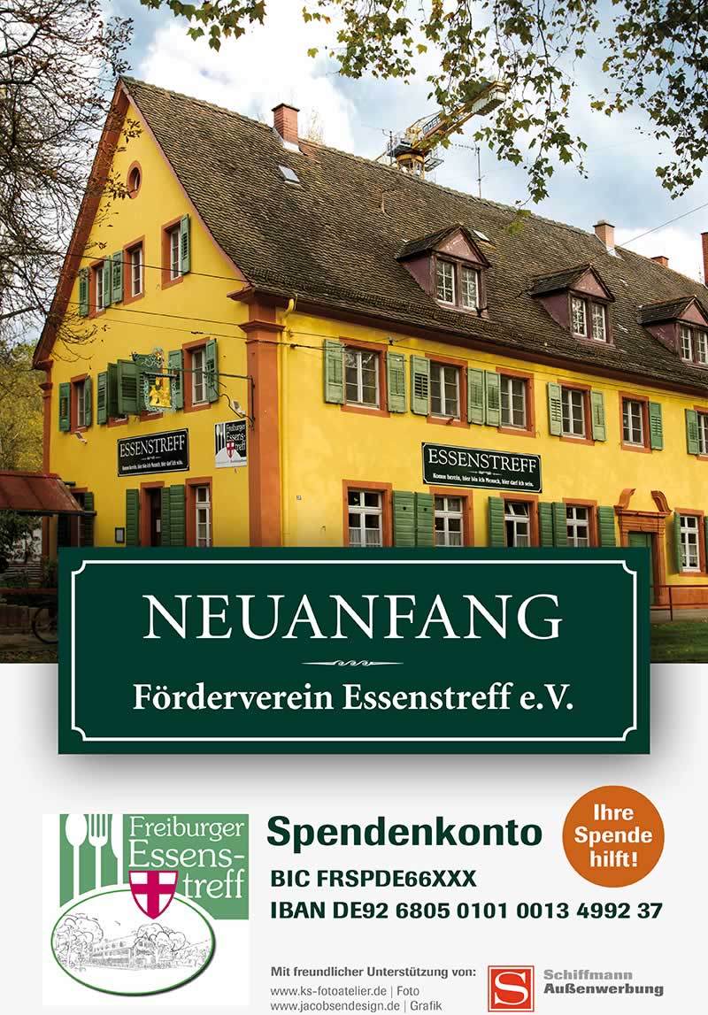 Förderverein Essenstreff Freiburg Plakat