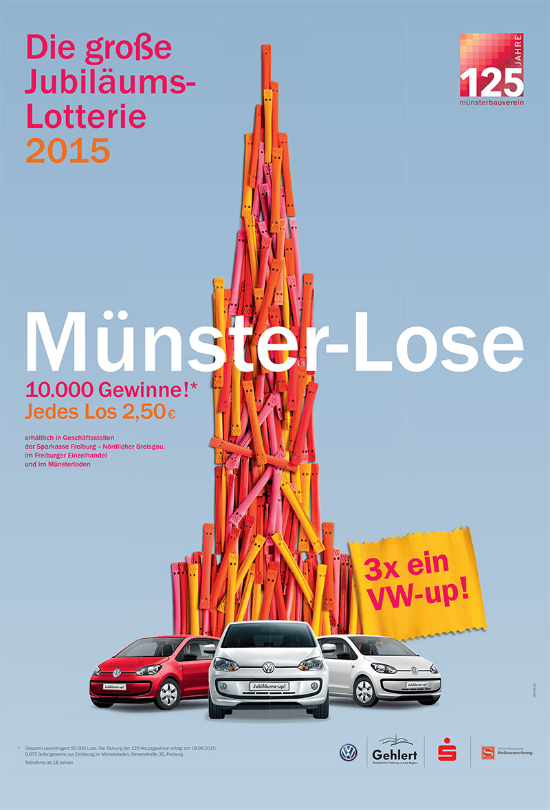 Plakat: Lotterie Freiburger Münsterbauverein